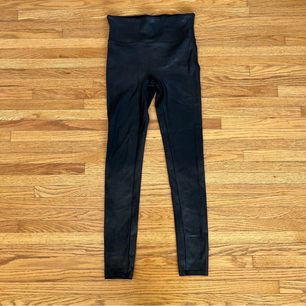 Spanx Black Faux Leather Leggings - Picture 11 of 14